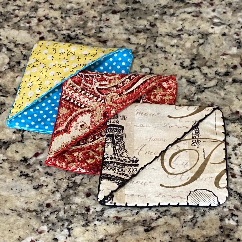4 Fabric Corner Bookmark